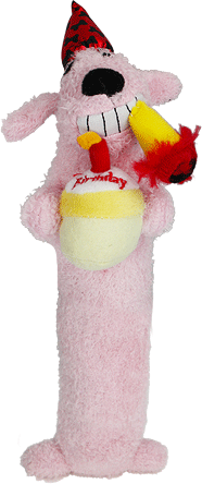 [MP47940] MULTIPET Birthday Loofa Dog 12" Pink