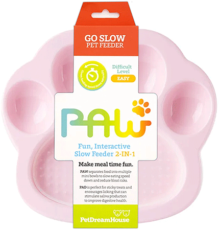 [PDH43094] *PetDreamHouse PAW Mini 2-in-1 Slow Feeder & Lick Pad Baby Pink