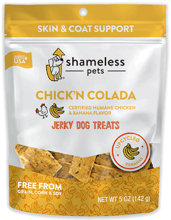 [SHP89723] *SHAMELESS PETS Jerky Bites Chick'n Colada 5oz