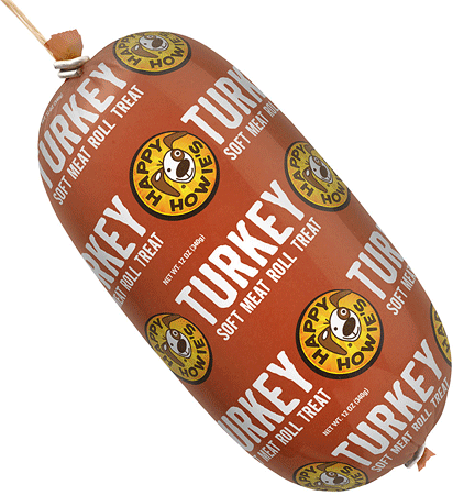 [HAP12208] HAPPY HOWIE'S Meat Roll Treat Turkey 12oz