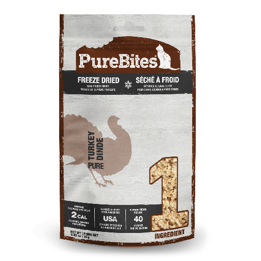 [PB00094] PURE BITES Cat Treats Freeze Dried Turkey 0.92oz