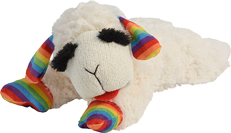 [MPH53788] MULTIPET Lamb Chop Rainbow Pattern 10"