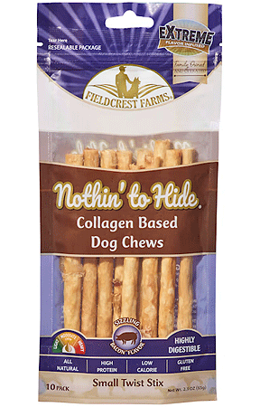 [FF63336] FIELDCREST FARMS Nothin' to Hide Twist Stix Small 6" Bacon 10pk