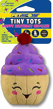 [PS20477] PETSPORT Tiny Tots Happy Birthday Cupcake 4.5"