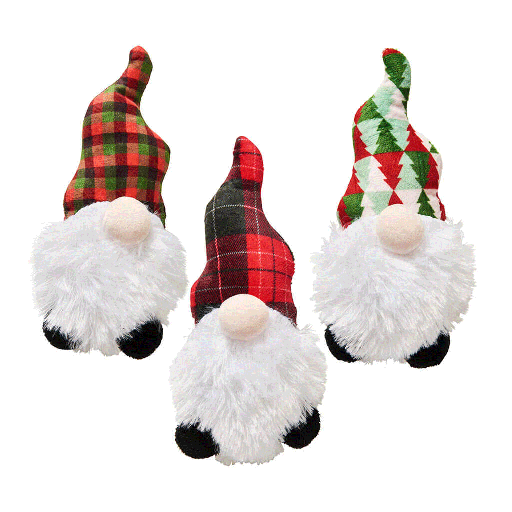 [EH52177] ETHICAL/SPOT Holiday Gnome Cat Toy Asst 4"