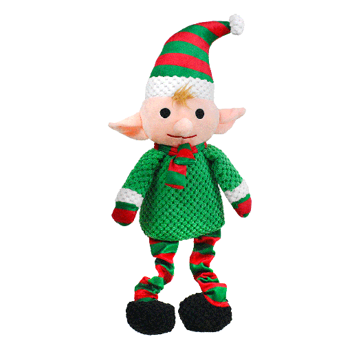 [PWPH02163] PATCHWORKPET Holiday Bungee Leg Elf 18"