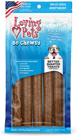 [LP05904] LOVING PETS Be Chewsy Bully Sticks Alternative Chews 6" 5pk