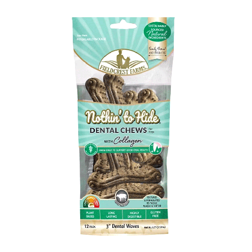 [FF63395] FIELDCREST FARMS Nothin' To Hide Dental Waves 3" 12pk