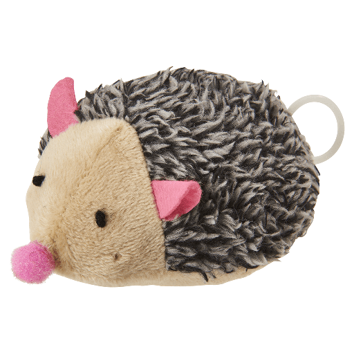 [E52193] SPOT Plush Jittery Hedgehog 3" Cat Toy