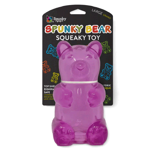 [SKP82588] SPUNKY PUP Spunky Bear Squeaky Toy L