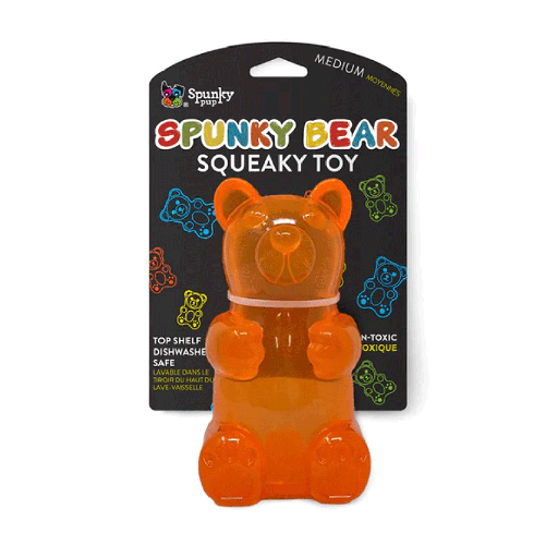 [SKP82589] SPUNKY PUP Spunky Bear Squeaky Toy M