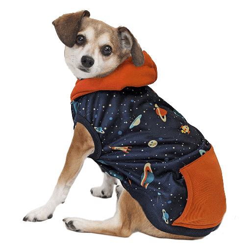 [FP50083 XS] FASHION PET Cosmic Hoodie Navy XS