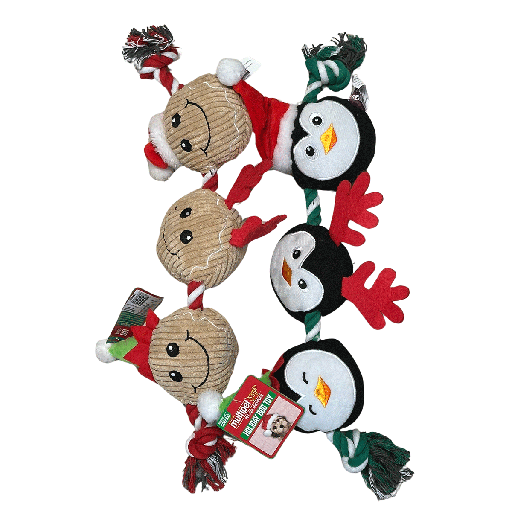 [MPH53692] *MULTIPET Holiday Rope & Plush Combo 20"