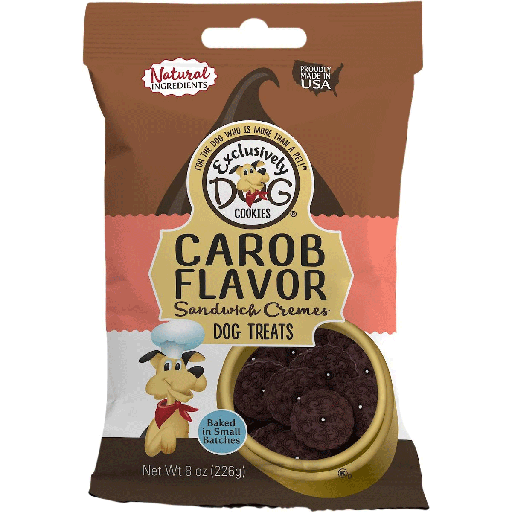 [E02000] EXCLUSIVELY PET Sandwich Cremes Carob 8oz