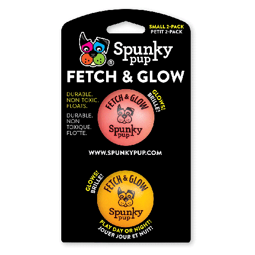 [SKP00312] SPUNKY PUP Fetch & Glow Ball S 2pk