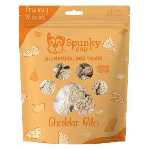 [SKP08794] SPUNKY PUP Biscuits - Cheddar Bites 10oz