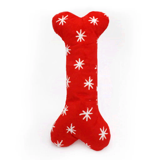 [ZPH01793] *ZIPPY PAWS Holiday Jigglerz - Festive Bone