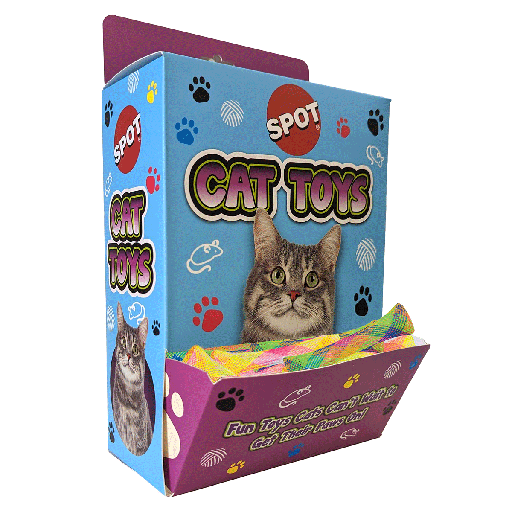 [E52213] ETHICAL/SPOT Cat Display - Kitty Fun Tubes 96pc