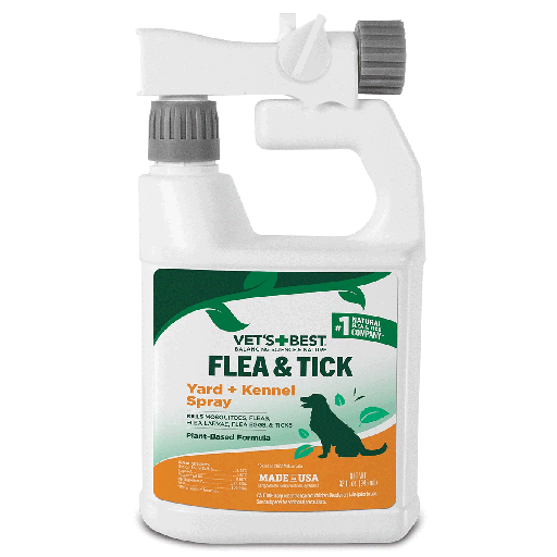 [VB10349] VETS BEST Flea + Tick Yard & Kennel Spray 32oz