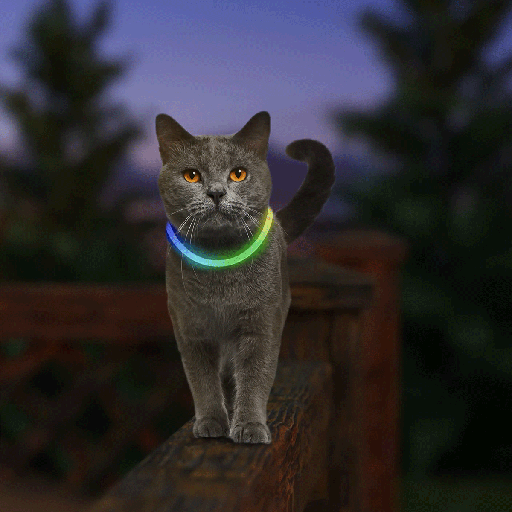 [NZ05464] NITE IZE NiteMeow LED Safety Cat Necklace Rechargeable Disc-O Select