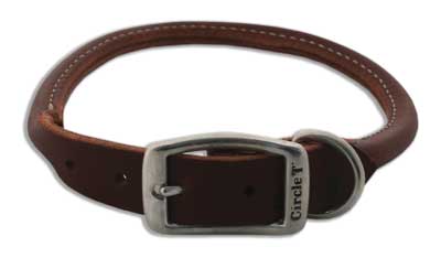 [CA2206-20] COASTAL Latigo Rolled Collar - 3/4 x 20