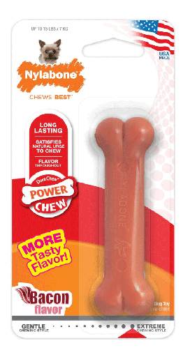 [NB101] NYLABONE DuraChew Bacon Bone Petite