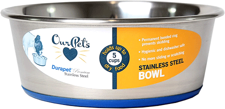 [OP04108] OURPETS Durapet Premium Stainless Steel Bowl 5-cups