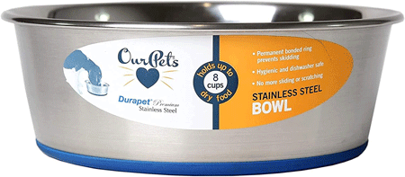 [OP04109] OURPETS Durapet Premium Stainless Steel Bowl 8-cups