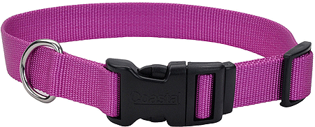 [CA6901 ORCHID] COASTAL TUFF Adjustable Dog Collar 1x18-26 Orchid