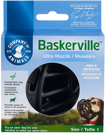 [COA61120] COMPANY OF ANIMALS Baskerville Ultra Muzzle Size 1 Black