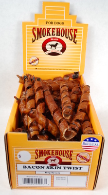 [SH55423] SMOKEHOUSE Bacon Skin Twists S 60ct Display