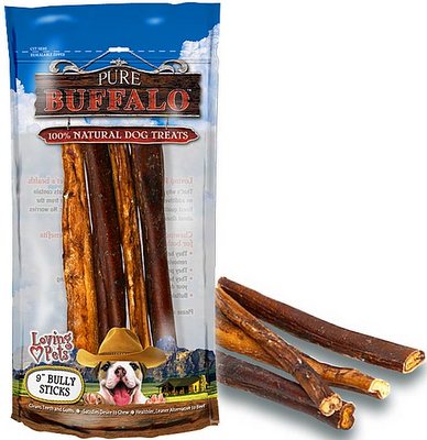 [LP05658] PURE BUFFALO Bully Sticks  9Inch  4 Pack