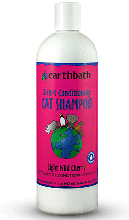 [EB02121] EARTHBATH 2-in-1 Conditioning Cat Shampoo Light Wild Cherry 16oz