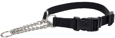 [CA66411 BLACK] COASTAL Check Training Collar w/Buckle - 5/8 x 14-18in - Black