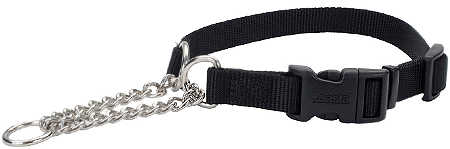 [CA66611 BLACK] COASTAL Check Training Collar w/Buckle - 3/4 x 18-22in - Black