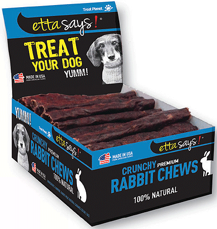 [TP00154] ETTA SAYS Premium Crunchy Chews - Rabbit - 4in 36ct