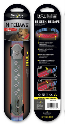 [NZ02430] NITE IZE Nite Dawg LED Collar Cover  Grey