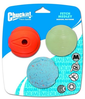 [PMT00020] CHUCKIT Fetch Medley  Assorted 3pk M