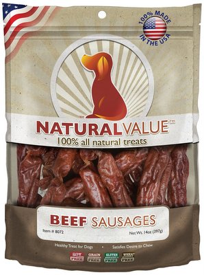 [LP08072] LOVING PETS USA Sausages Beef 13oz