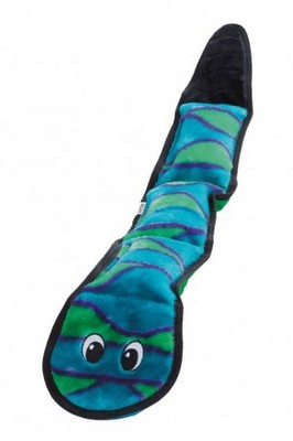 [OH32067] OUTWARD HOUND Invincibles Snake Blue/Green 3Sqk