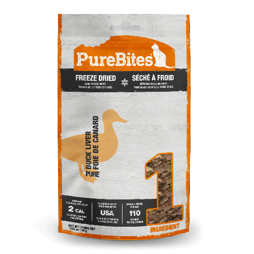 [PB00072] PURE BITES Cat Treats Freeze Dried Duck Liver 1.05oz