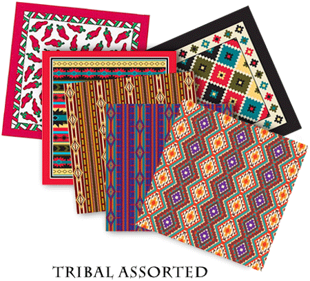 [BAN140] BANDANNA Tribal Assorted - 12 pack