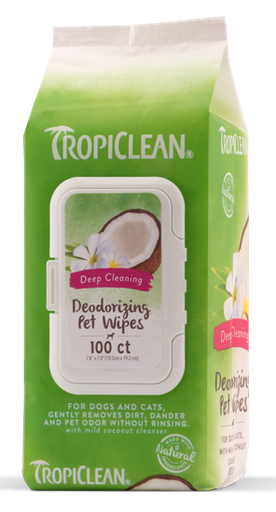 [TC01010] TROPICLEAN Wipes - Deep Cleaning 100ct